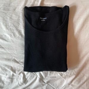 old navy waffled black shirt size small